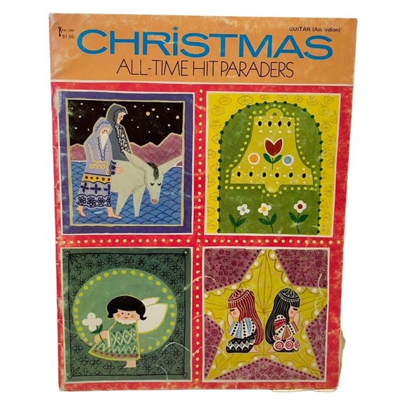 Christmas All Time Hit Paraders Songbook Sheet Music Guitar Accordian Vintage - Picture 1 of 7